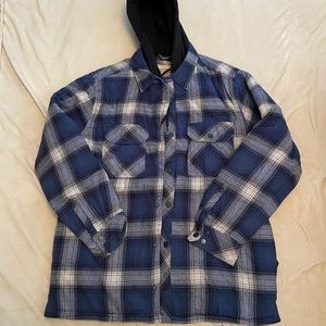 Boston Traders - Thicken Plaid Flannel Quilted Shirt Jacket - Men’s Medium